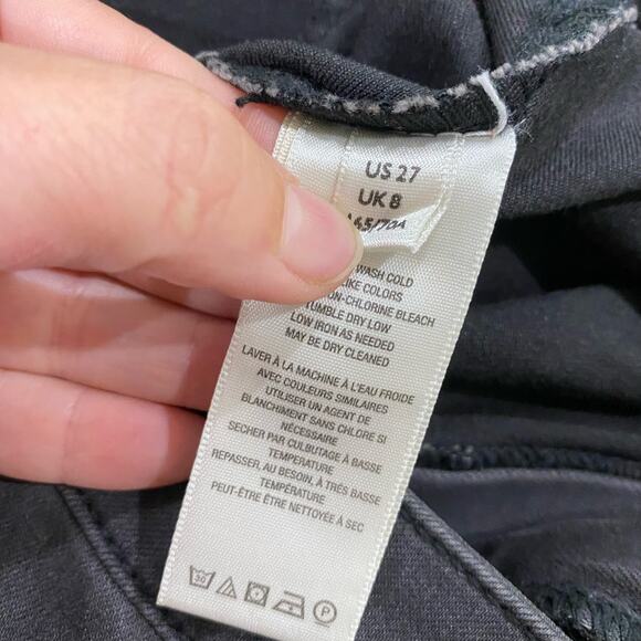 We The Free Black Wash Groovy Ultra Flare Jeans Size 27 Short - Picture 9 of 12